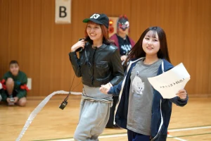 障害物競走の第二走者